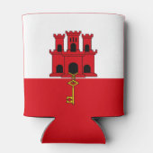 Flagge Gibraltars Dosenkühler (Rückseite)