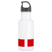 Flagge Gibraltars Edelstahlflasche (Rückseite)