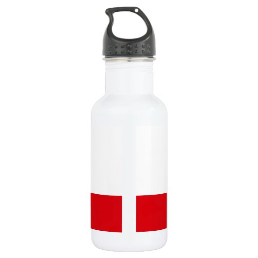 Flagge Gibraltars Edelstahlflasche (Rückseite)