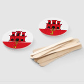 Flagge Gibraltars Fächer (Non-assembled)