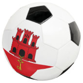 Flagge Gibraltars Fußball (Dreiviertel)