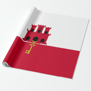 Flagge Gibraltars Geschenkpapier