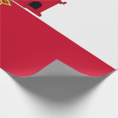 Flagge Gibraltars Geschenkpapier (Ecke)