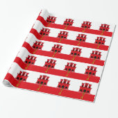 Flagge Gibraltars Geschenkpapier (Ungerollt)