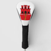 Flagge Gibraltars / Gibraltarische Flagge Golf Headcover (Vorderseite)