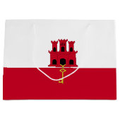 Flagge Gibraltars Große Geschenktüte (Vorderseite)