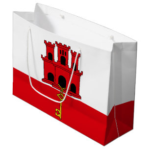 Flagge Gibraltars Große Geschenktüte