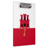 Flagge Gibraltars Klemmbrett (Rechts)