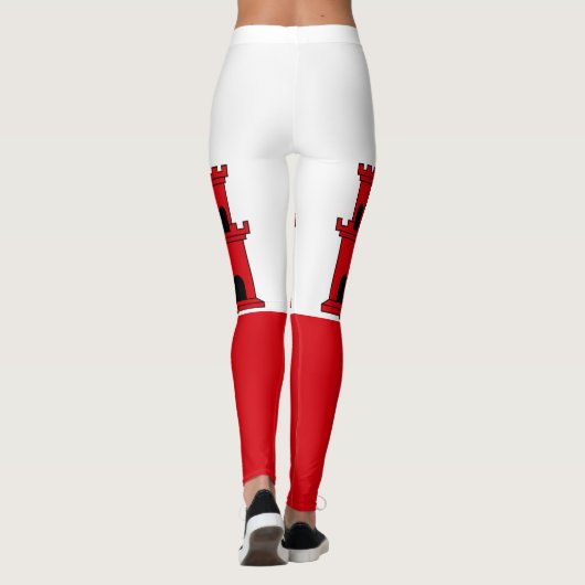 Flagge Gibraltars Leggings (Rückseite)