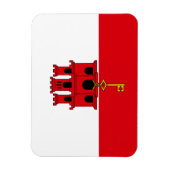 Flagge Gibraltars Magnet (Vertikal)