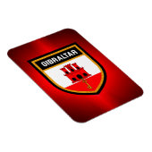 Flagge Gibraltars Magnet (Rechte Seite)