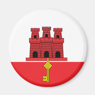 Flagge Gibraltars Magnet
