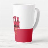 Flagge Gibraltars Milchtasse (Rechte Ecke)