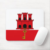 Flagge Gibraltars Mousepad (Mit Mouse)