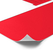 Flagge Gibraltars Poster (Ecke)