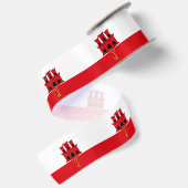 Flagge Gibraltars Satinband (Rückseite)