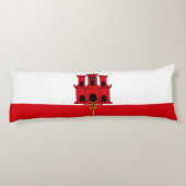 Flagge Gibraltars Seitenschläferkissen (Rückseite)