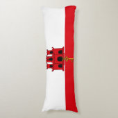 Flagge Gibraltars Seitenschläferkissen (Vorderseite Vertikal)