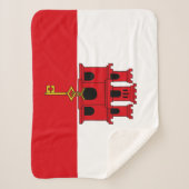 Flagge Gibraltars Sherpadecke (Vorderseite)