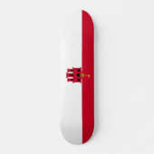 Flagge Gibraltars Skateboard (Vorne)