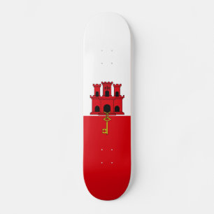 Flagge Gibraltars Skateboard
