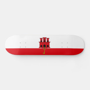 Flagge Gibraltars Skateboard