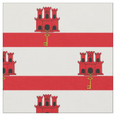 Flagge Gibraltars Stoff (Nahaufnahme)