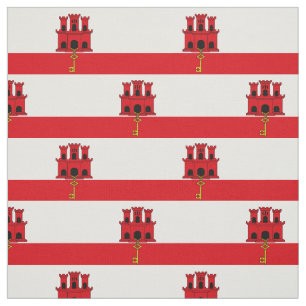 Flagge Gibraltars Stoff
