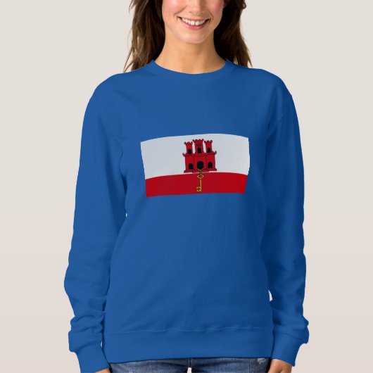 Flagge Gibraltars Sweatshirt (Vorderseite)