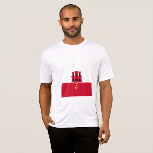 Flagge Gibraltars T-Shirt (Vorne ganz)
