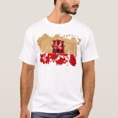 Flagge Gibraltars T-Shirt (Vorderseite)