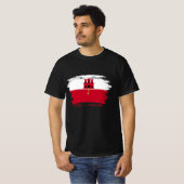 Flagge Gibraltars T-Shirt (Vorne ganz)