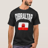 Flagge Gibraltars T-Shirt (Vorderseite)