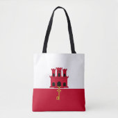 Flagge Gibraltars Tasche (Vorderseite)