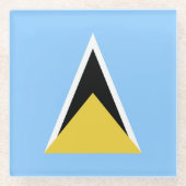 Flagge Glasuntersetzer (Vorderseite)