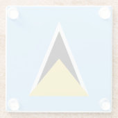 Flagge Glasuntersetzer (Rückseite)