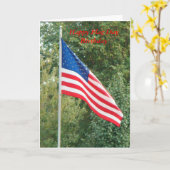 Flagge, glücklicher Flaggen-Tagesgeburtstag Karte (Gelbe Blume)