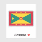 Flagge Grenadas Aufkleber (Blatt)