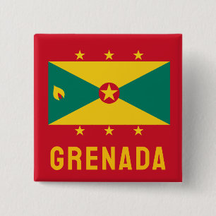Flagge Grenadas Button