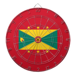 Flagge Grenadas Dartscheibe