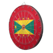 Flagge Grenadas Dartscheibe (Vorderseite rechts)