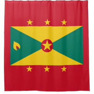 Flagge Grenadas Duschvorhang