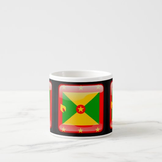 Flagge Grenadas Espressotasse (Vorderseite)