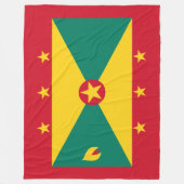 Flagge Grenadas Fleecedecke (Vorderseite)