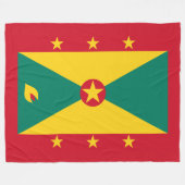 Flagge Grenadas Fleecedecke (Vorderseite (Horizontal))