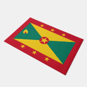 Flagge Grenadas Fußmatte (Schrägansicht)