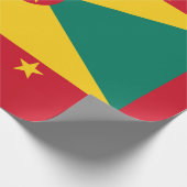 Flagge Grenadas Geschenkpapier (Ecke)