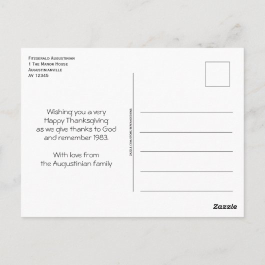 Flagge Grenadas | GRENADISCHE ERNTEDANK 1983 Postkarte (Rückseite)