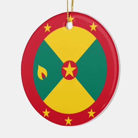 Flagge Grenadas Keramik Ornament (Links)