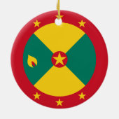 Flagge Grenadas Keramik Ornament (Hinten)